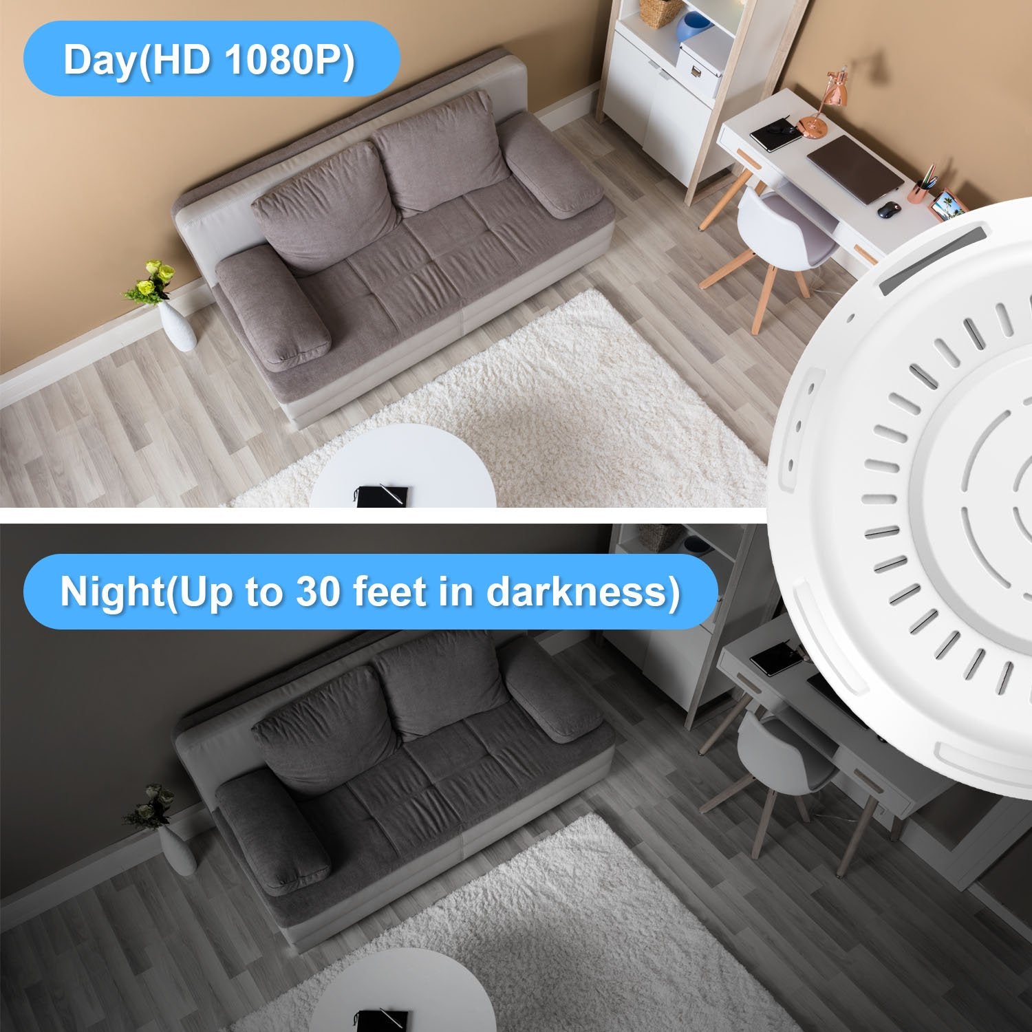 Smoke Alarm Wi-Fi Camera