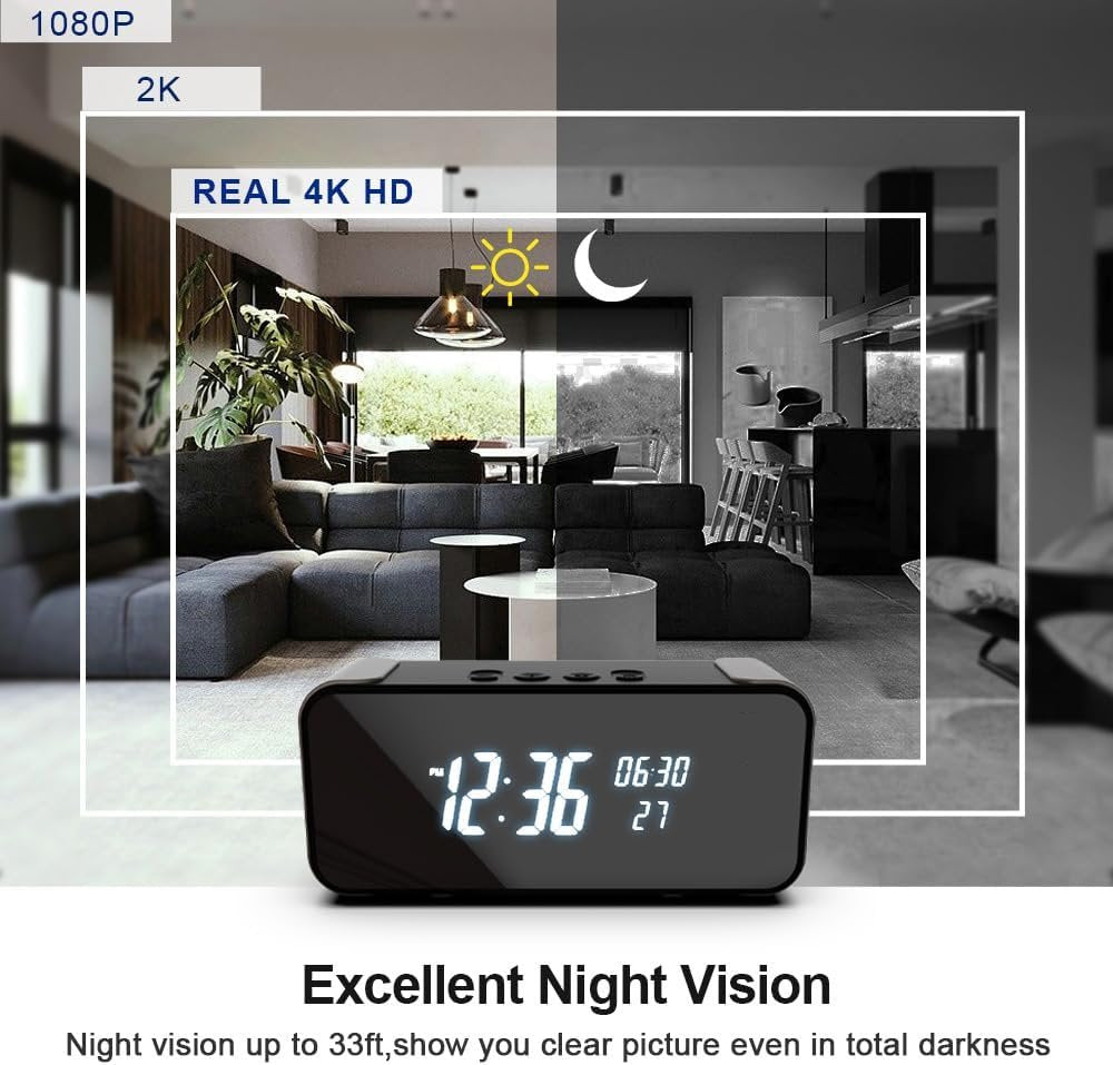 Alarm Clock Camera Wi-Fi
