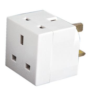 2 Way Plug Adapter with Built in Voice Recorder Device