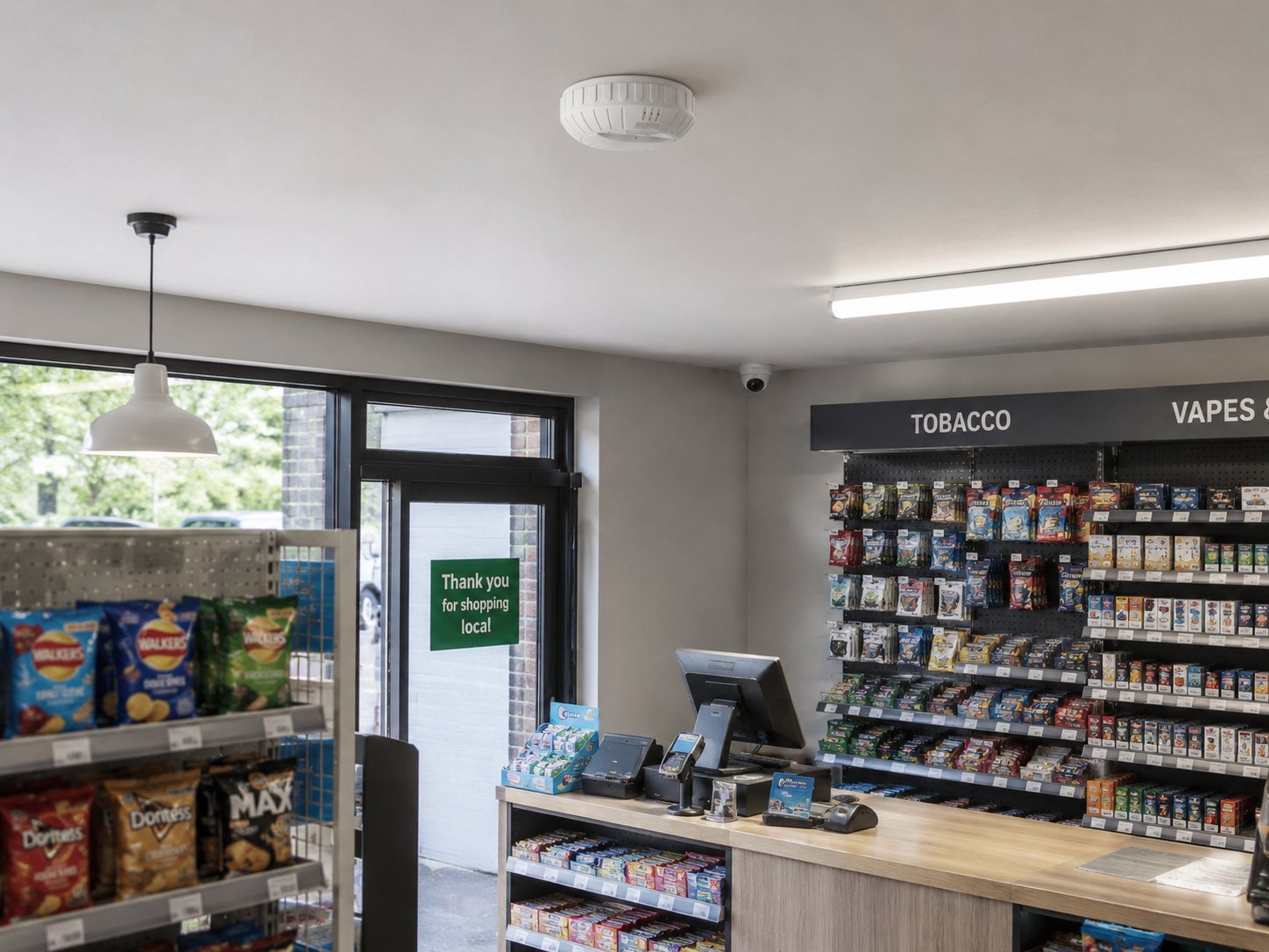 Smoke Alarm Wi-Fi Camera Rotatable
